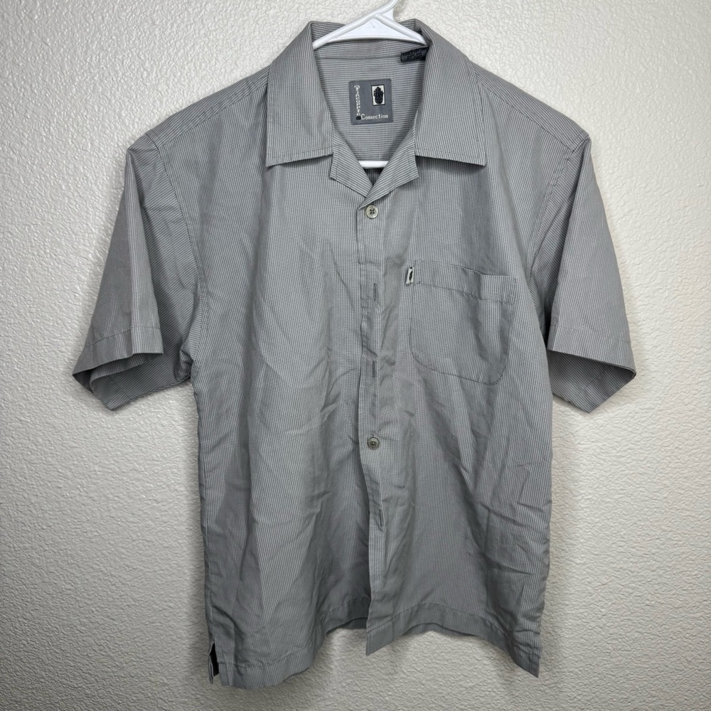 Pineapple Connection Gray Checkered Shirt